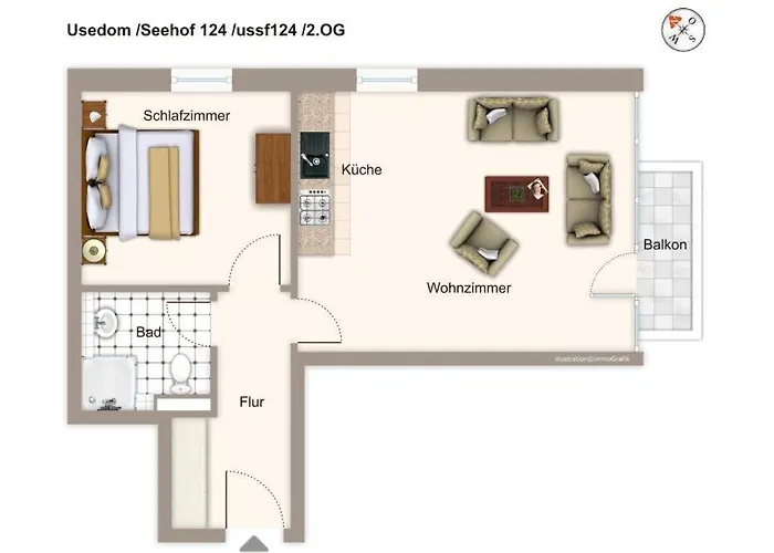Daire Seehof Seehof 124 Heringsdorf